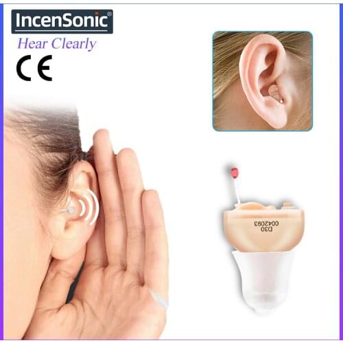 Audifonos Hearing Aid ITC 8 Channels D30 Invisible In Ear Digital Mini Hearing Aids Sound Amplifers