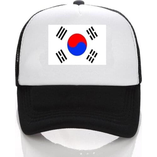 2020 Fashion Hot sale Basketball Team Korea Flag Print Baseball Cap Couple Sports Casual Hip Hop Trucker Cap For Children Kids