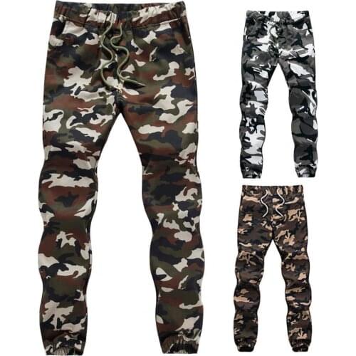 Camouflage Pants cargo pants Trousers sports pants Military style trousers Mens pants Jogger MidWaist Men Cargo Trousers Autumn