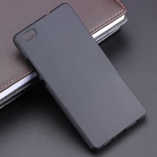 Black Gel TPU Slim Soft Anti Skiding Case Back Cover For Huawei Ascend P8 lite P8lite 5" P8 mini Phone Rubber silicone Bag