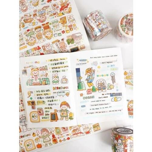 Lovely One Day Girl Washi Tape for Card Making Bullet Journal DIY Scrapbooking Decorative Sticker