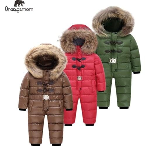 Childrens overalls Orangemom, boys and girls, winter park for teen jacket for children