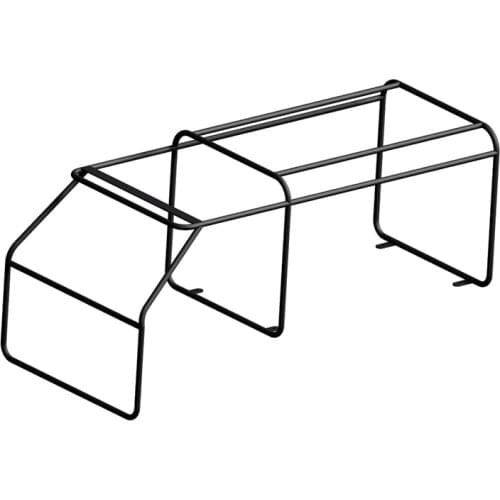 For WPL D12 1/10 RC Truck Car Upgrades Parts Metal Back Half Cage Rear Roll Cage Decoration Accessories