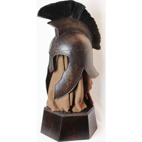 European style nostalgic creative entrance art artist Troy helmet living room ornaments wrought iron table decorations