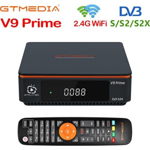 GTmedia V9 Prime Set Top Box Satellite Receiver Built-in 2.4G WiFi DVB-S/S2/S2X HEVC Support SAT2IP by GTShare APK
