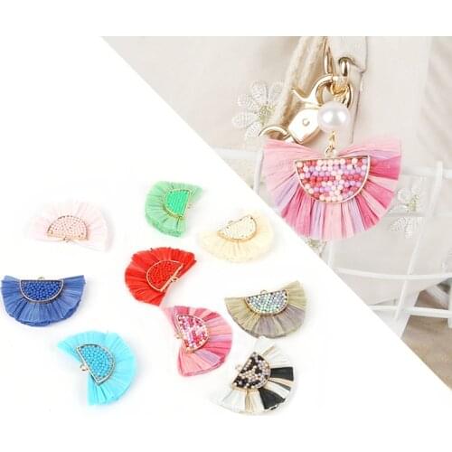 Fashion Tassel/Jewelry Accessories/Earring Accessories/Metal Ring Tassel/Earring Making/ for Diy Women Jewelry Bags Decoration