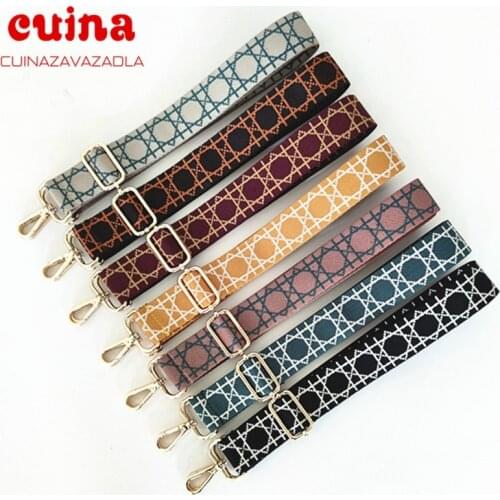 New Nylon Bag Strap Women Shoulder Crossbody Bag Belt Colorful Wide Strap Bag Part Accessories Female Messenger Bag Strap Handle