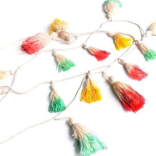 Nordic Tassel Garland String Kids Baby Shower Party Room Decoration Cotton Rope Wall Hanging Ornaments