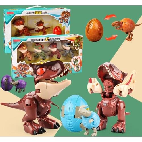 New Transform Dinosaurs Finger Robot Jurassic Park World Boys Xmas Gifts Large Dino Eggs Action Figure Toys for Kids Juguetes