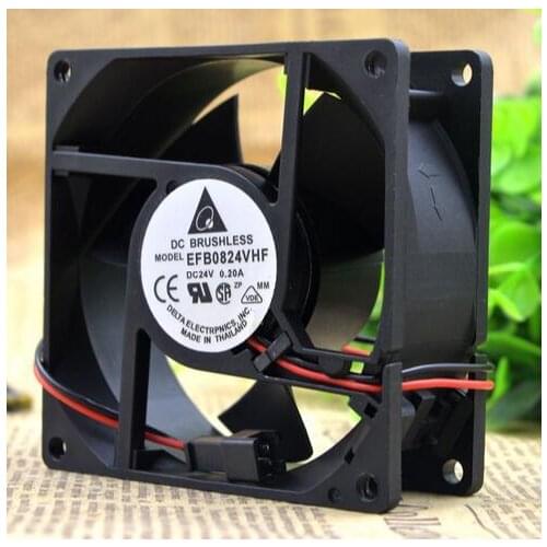 Original Delta EFB0824VHF 8CM 80*80*32mm DC 24V 0.20A 2-wire inverter cooling fan