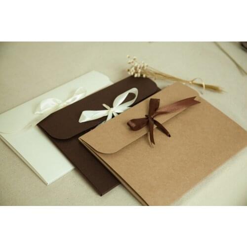 New 24*18*0.7cm 3 Color Envelope Kraft Paper Bags Diy Collect Files Use As Gift Love Letter Packaging High Quality Hot Sale 6596