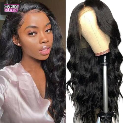 30 Inches Body Wave Wigs T Part Lace Wig Brazilian Remy Human Hair Wigs Pre Plucked Lace Human Hair Wigs For Women