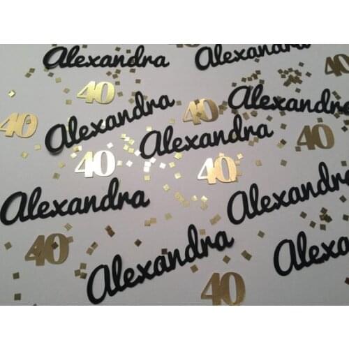 Personalize Any Name and Number Birthday Party confettis,anniversary table scatters Christening baptism confettis