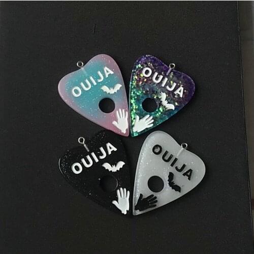 10pcs 39*47mm ouija charms resin charms necklace pendant keychain charms for DIY earring decoration