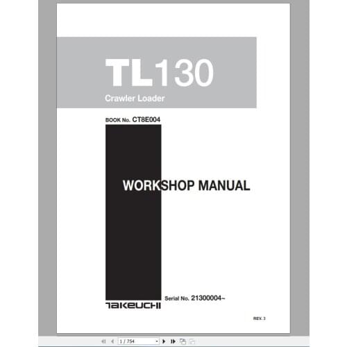 For Takeuchi Multilanguage Workshop Manual, Part Manual, Operator Manual 2019