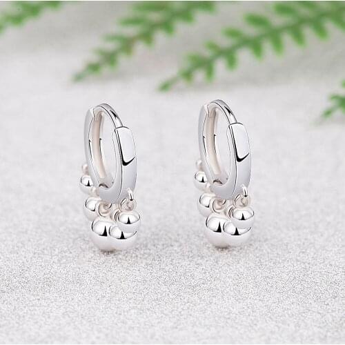 Bead Pendant Tassel Earrings New Geometric Silver Plated Earrings For Women Earing Jewelry Earings High Quality Earring A710