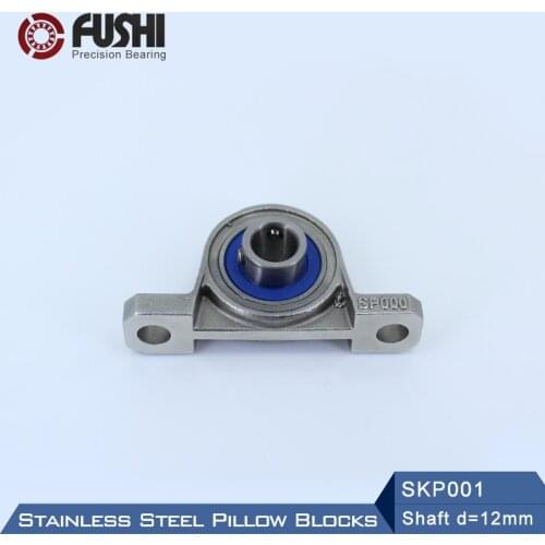 SKP001 Bearing Shaft 12mm ( 1 Pc ) SSKP001 Stainless Steel Pillow Block S KP001 12 mm Bearings