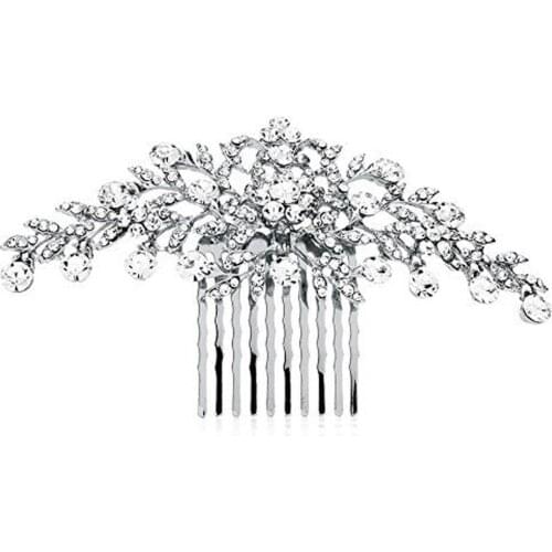 Wedding Hair Comb Crystal Bridal Elegant Rhinestone Inlaid Women Hairpin Wedding Banquet Bridal Comb Headdress