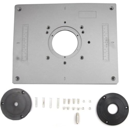 Universal Electric wood milling trimming machine Flip Plate guide table Router Table Insert Plate For Woodworking Work Bench