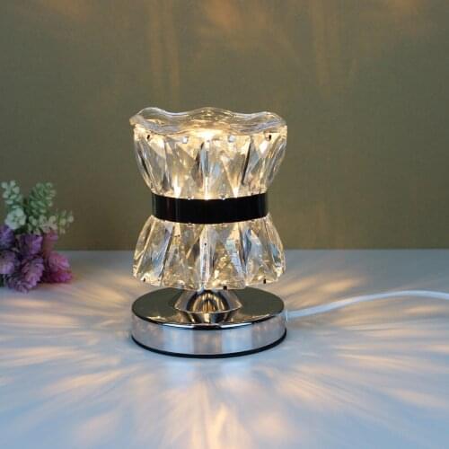 Aromatherapy Wax Melting Lamp Modern Sleeping Crystal Aromatherapy Bedroom Bedside Table Lamp Creative Romantic Night Lamp