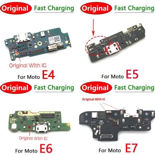 10PCS USB Micro Charger Charging Port Dock Connector Microphone Board Flex Cable For Motorola Moto E4 E6 Plus E5 Play Go