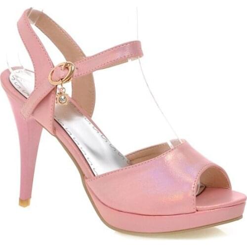 Big Size11 12 13 14 15high heels sandals women shoes woman summer ladies open-toed The fishs mouth cingulate Thick with sandals