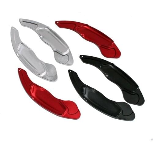 2pcs Car Steering Wheel Extension Shifters Shift Aluminum Shift Paddles For Volov S60 V60 XC60 V40 2014 2015 2016 2017 DSG