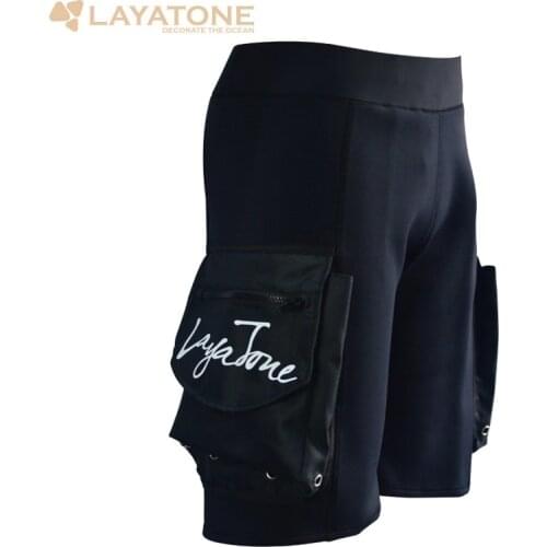 3mm Neoprene Diving Shorts Men Surfing Snorkeling Wetsuit Tech Short Swimming Rowing Sailing Scuba Diving Pocket Pants