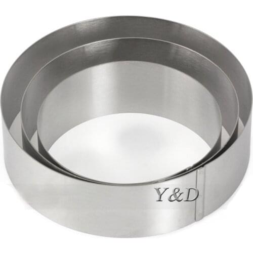 3D DIY 5 6 7 inches Round Circle Shape Stainless Steel Mousse Ring Cake Mold Circle Bakeware Tool New