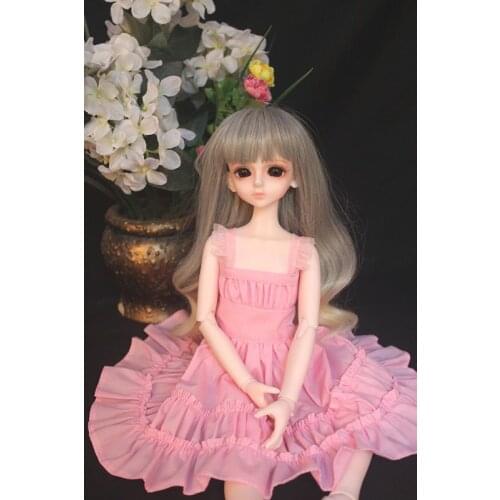 Bjd accessories 1/6 1/4 1/3 65cm big female bjd doll pretty lovely pink dress clothes suits fit accept customizing top quality