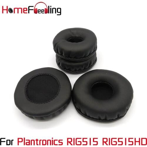 Homefeeling Ear Pads For Plantronics RIG515 RIG515HD Earpads Round Universal Leahter Repalcement Parts Ear Cushions