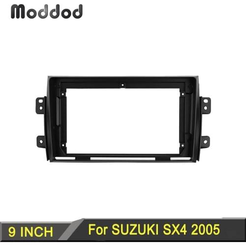Car Radio Fascia fit for SUZUKI SX4 FIAT SEDICI 9 Inch Frame Stereo DVD Player Refitting Install Surround Trim Panel Dash Kit