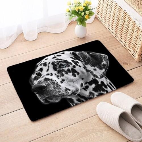 Dalmatian dogs printed Doormat for entrance floor door mat home decorative bathroom livingroom mats 3 sizes soft suede Anti-slip