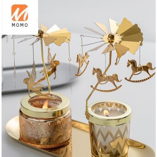 Indoor Aromatherapy Candle Revolving Scenic Lantern Decoration Wedding Girlfriends' Gift Gift Box Hand Gift Soothing Spirit