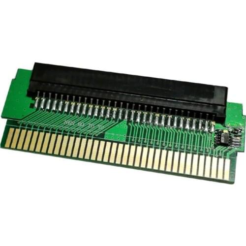 For Famicom FC 60 Pin To NES 72 Pin FC NES CART LABEL SIDE Adapter Converter PCB With IC Chip Installed Game Card Adapter Board