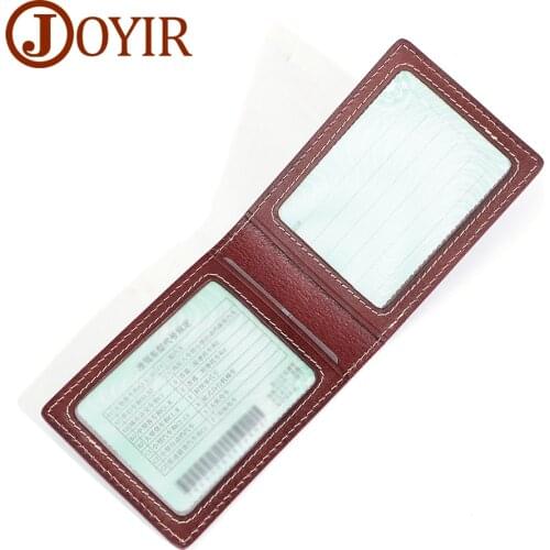 JOYIR High Quality Driver License Cover Genuine Leather Women Men Car Driving Documents Bag Credit Card Holder ID Card Case Male