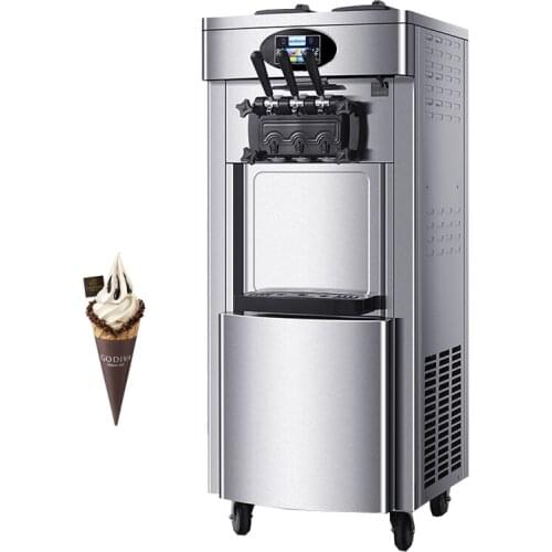 Soft Serve Ice Cream Machine With Precooling System Ice Cream Vending Machine Stainless Steel Ice Cream Makers