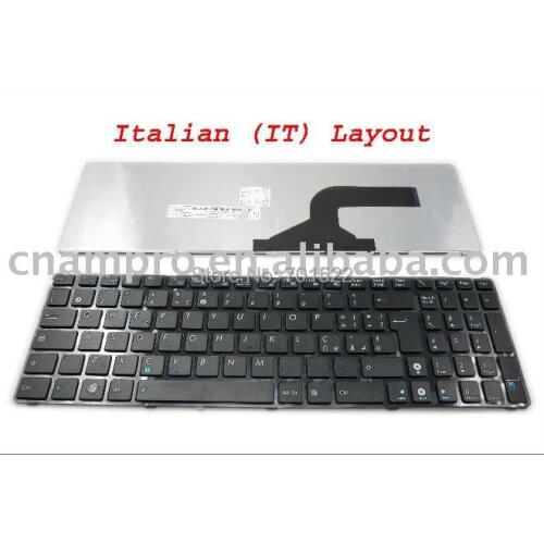New Laptop keyboard for ASUS G60 K52 G51 G53 N61 U50 X61 G60J G60V G60JX G60VX Black Italian IT Version - MP-09Q36I0-886
