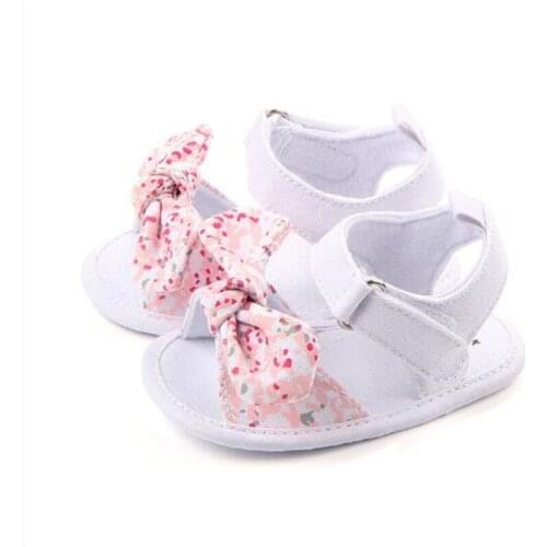 New Summer Baby Shoes Lovely Flower Newborn Cotton First Walkers Soft Sole Antislip Infants Girls Crib Shoes