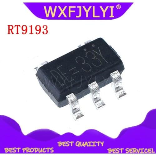 20PCS RT9193-33GB Linear Voltage Regulator IC Positive Fixed 1 Output 3.3V 300mA SOT-23-5