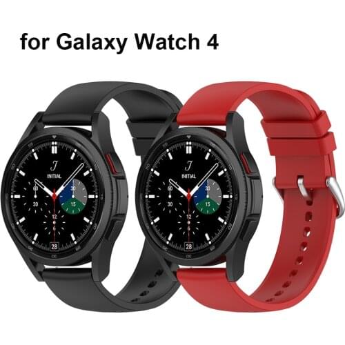 Silicone 20mm 22mm Watch Strap for Samsung Galaxy Watch 4 40mm 44mm / Watch4 Classic 42mm 46mm / Gear S3 S2 / Active 2 Watchband