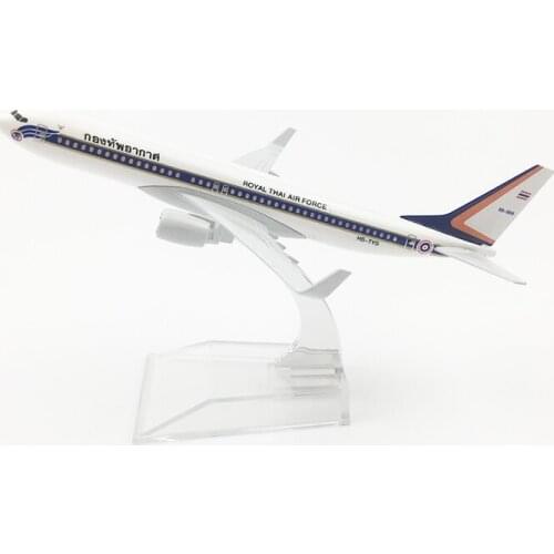 16CM 1:400 airplane B737 Roal Thai Thailand Air Force One with base alloy aircraft plane collectible toy model