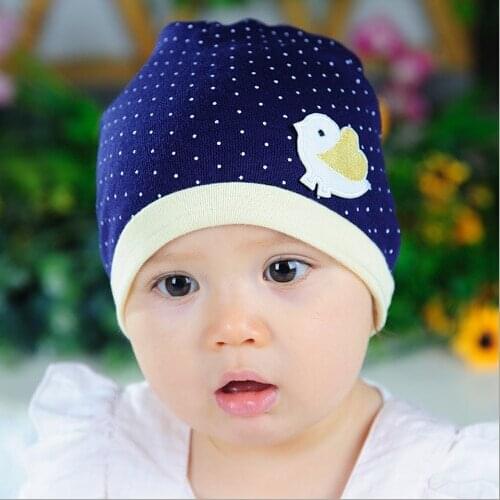 Spring Autumn Knitted Newborn Crochet Baby Hat Girl Boy Cap Children Beanie Dot Chicken Infant Cotton toddlers warm winter