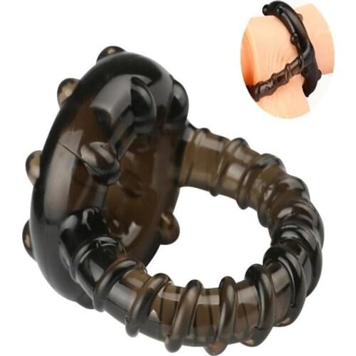 Silicone Soft Time Delay Rings Cockring Lasting Penis Ring Couple Lover Sexy Toy Play Games Dual Ring Men Male Product Cock Ring