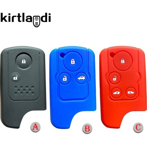 Silicone Key Cover Case Shell Protector for Honda Stepwgn Spada Freed Fit Step Wagon RK C-RZ Elysion Holder Car 2 3 4 Button Fob