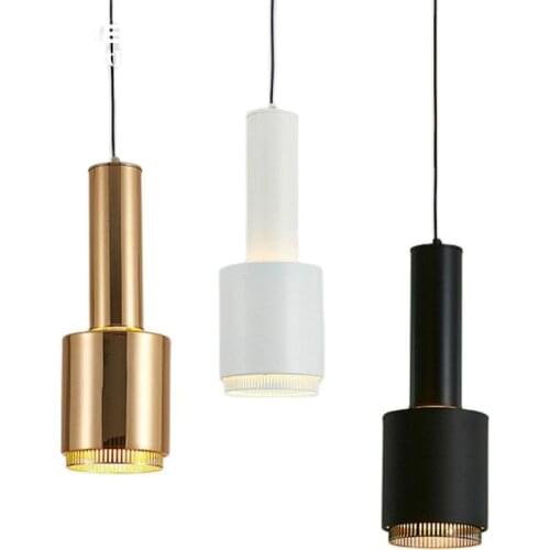Simple Modern Creative Personality Designer Plated Aluminum Led E27 Pendant Light For Dining Room Bar Restaurant Deco Lamp 1105