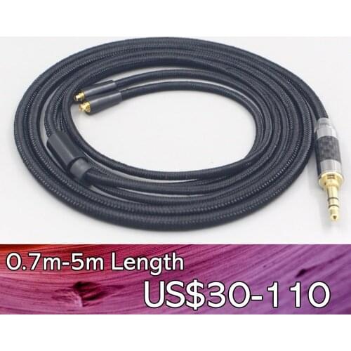 LN007555 2.5mm XLR 4.4mm Super Soft Headphone Nylon OFC Cable For Westone W40 W50 W60 UM10 UM20 UM30 UM40 UM50 Pro