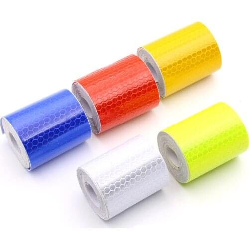 Reflective Warning Tape Reflective Bicycle Stickers Car Body Sticker Motor Reflective Film In Dark Effective Prevention Accident