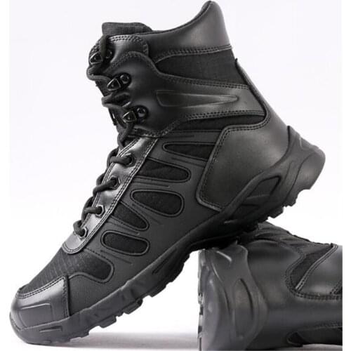 Ultralight 07 Tactical Training High Tube Waterproof Boots Outdoor Mens Camping Hiking Trekking Non-slip Wear Resistant Shoes