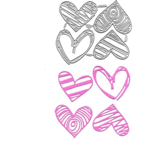 Heart Mark Metal Cutting Dies Scrapbooking Embossing Folders for Greeting Card Making Paper Craft Stencil DIY Molds